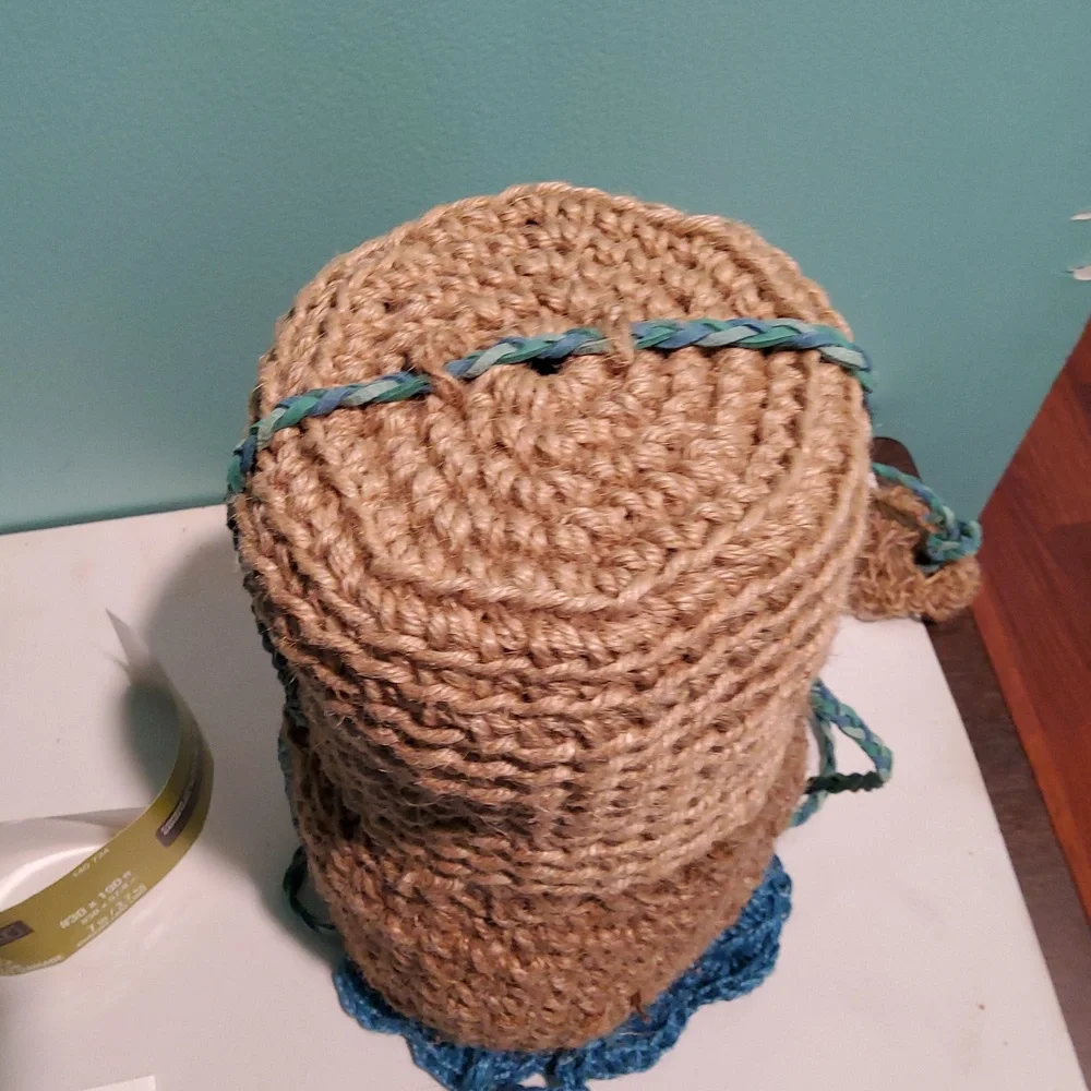 Jute Twine Bottle Bag